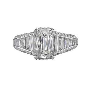 Criss Cut Diamond Engagement Ring