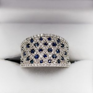 Kallati Sapphire and Diamond Ring